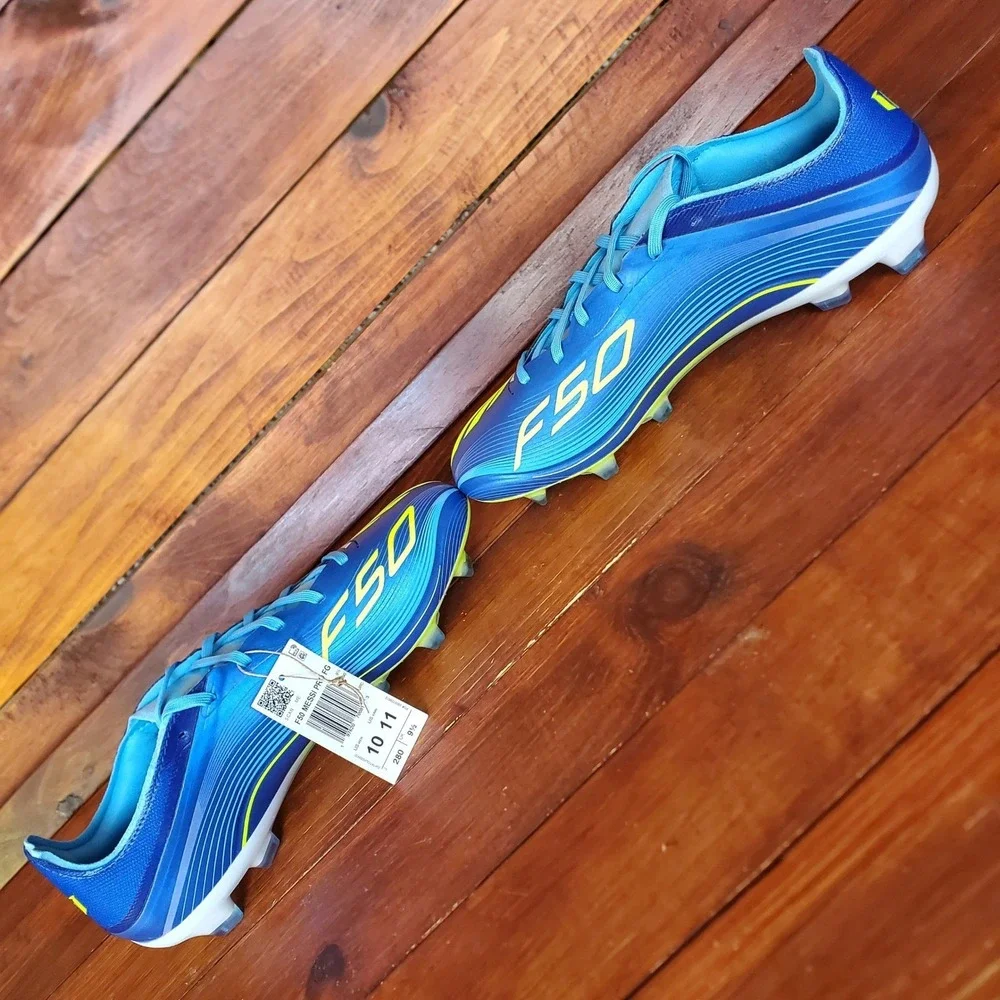 Adidas F50 Messi Pro Soccer Cleats‎ FG Men 10 Blue JQ7953 New